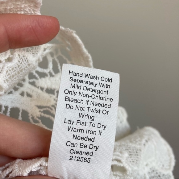 Cabi White Lace  Sheer Zip Up Tank Top S - Picture 6 of 9